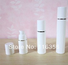 50ml white  airless vacuum pump lotion bottle with silver line 2024 - buy cheap