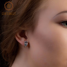 Gem's Ballet 8.46Ct Octagon Natural Sky Blue Topaz Gemstone Earrings for Women 925 Sterling Silver Classic Earrings Fine Jewelry 2024 - buy cheap