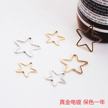 DIY handmade jewelry accessories gold plating color year star earrings materials 2024 - buy cheap