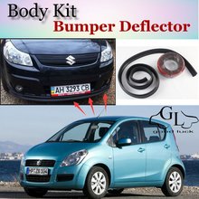 Bumper Lip Deflector Lips For Suzuki Splash / Ritz Front Spoiler Skirt For TopGear Friends to Car View Tuning / Body Kit / Strip 2024 - buy cheap