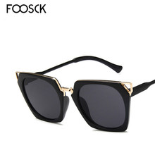 FOOSCK-Gafas De Sol cuadradas Vintage para mujer, lentes De Sol femeninos De gran tamaño, De marca De lujo, a la moda 2024 - compra barato