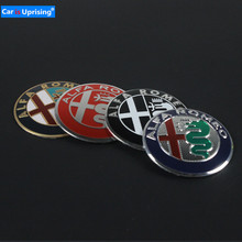 4 шт./лот 56 мм колпачок на ступицу колеса для стайлинга автомобиля 3D наклейки с логотипом для Alfa Romeo Giulia 147 156 159 166 Giulietta mito GT 2024 - купить недорого