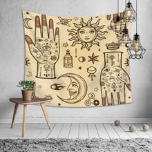 mylb 1ps Hot Sale Indian Mandala Tapestry Geometry Skll Eyes Wall Hanging Tapestries Boho Bedspread Yoga Mat Table Cloth Tapis 2024 - buy cheap