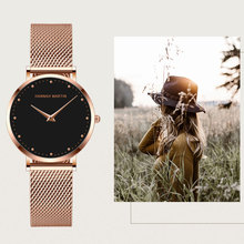 Часы Hannah Martin женские кварцевые с серебристым браслетом, брендовые Роскошные водонепроницаемые повседневные 2024 - купить недорого