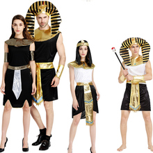 Женский и мужской Египетский Костюм фараона тутанхамуна короля для Клеопатры костюм для Хэллоуина для девочек традиционный египетская королева 2024 - купить недорого