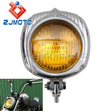 Cafe Racer Electroline Bronze Headlight Vintage Headlight For Harley Honda Yamaha Cafe Racer Chopper Bobber Head Lamp 2024 - buy cheap
