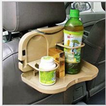 Soporte de vaso para coche, Material de PP, bandeja para asiento trasero, mesa plegable de buena calidad, 2015 2024 - compra barato