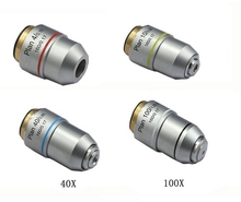 4X 10X 40X 100X L=195 Plan Achromatic Objective Lens for Bio-Microscope Biological Microscope with Thread Diameter 20.2MMx0.705 2024 - buy cheap