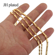 JHplated Trendy Gold Necklaces width 2mm 3mm length 50cm fashion variety of options necklace women jewelry choker boyfriend gift 2024 - buy cheap