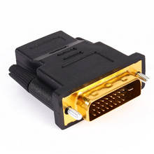 Популярный позолоченный DVI 24 + 1 HDMI конвертер адаптер «Папа-мама», кабель-конвертер для HDTV LCD 2024 - купить недорого