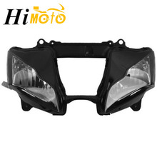 Motocicleta frente farol head light lâmpada conjunto kit habitação para kawasaki zx10r zx 10r ZX-10R 2011-2014 2012 2013 2024 - compre barato