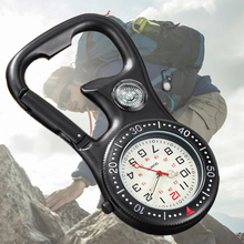 Multifunctional Clip-On Carabiner Pocket Watch Nurse Watch Compass Bottle Opener for Doctors Chefs Luminous Outdoor Sport Clock 2024 - buy cheap