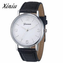 Genvivia Watch Mens Business Crocodile PU leather band brand Analog Quartz Unisex Wrist Watch reloj Mens Watches 2024 - buy cheap
