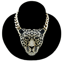 YD&YDBZ Big Leopard Head Pendant Necklace Hip Hop Punk Style Jewelry Party Rave Accessory Animal Necklaces Gold Chain Wholesale 2024 - buy cheap