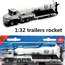 Siku1614 Cars 1:32 alloy construction vehicles, trailers rocket high simulation, metal casting coasting toys, free shipping 2024 - buy cheap