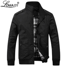 Lomaiyi jaqueta masculina de primavera/outono, jaqueta corta-vento estilosa preto/cáqui casual bm160 2024 - compre barato