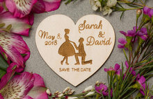 Personalizado de madeira save the date ímã, artigos de papelaria do casamento, convites De Casamento rústico, rústico save the date, save the date 2024 - compre barato