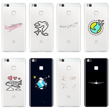 Phone Case Silicone For Huawei P9 Lite Mini Airplane Star Soft Back Cover For Huawei P8 P9 P10 P20 Lite Pro Plus 2017 P Smart 2024 - buy cheap