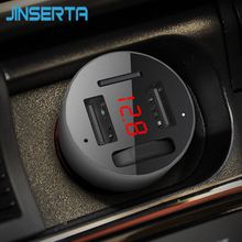 JINSERTA inalámbrico transmisor FM con Bluetooth modulador Kit de manos libres para coche adaptador de Radio MP3 Player Dual USB cargador de soporte de tarjeta TF 2024 - compra barato