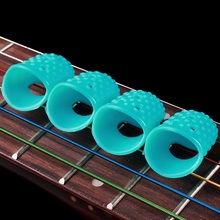 Free shipping musical instrument finger protection case 10pieces guitar fingerstall cover anti-slip pain tool protective case 2024 - buy cheap
