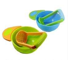 High Quality Baby Kids Learn Dishes Grinding Bowl Handmade Grinding Food Supplement Children Infant Food Mills 5Colors 1PCS 2024 - buy cheap