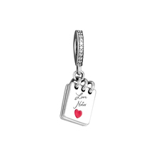 Authentic 925 Sterling Silver Love Notes Charm Fits Original Pandora Bracelet Silver Beads for Jewelry Making kralen Wholesale 2024 - buy cheap