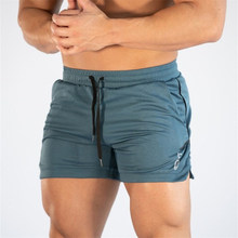 Pantalones cortos ajustados de marca para hombre, Shorts de secado rápido para gimnasio, entrenamiento de Fitness, ropa deportiva, pantalones cortos informales de playa para verano 2024 - compra barato