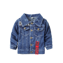 2022 Spring Denim Boys Jackets Kids Blue Autumn Boys Coat For 1 2 3 4 5 6 Years Old Kids Clothes for Boys School RKC185042 2024 - buy cheap