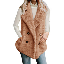 Faux Fur Sleeveless Vest Coat Women Winter Autumn Warm Soft Fur Waistcoat Plush Overcoat Ladies Outerwear Jacket Plus Size 3X 2024 - buy cheap