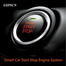 GSPSCN Автомобильная сигнализация, Дистанционная система запуска без ключа и транспондер, иммобилайзер, система запуска двигателя автомобиля, смарт-кнопка запуска 2024 - купить недорого