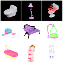 Miniaspiradora de polvo para niños, juguetes para niños, cama bonita de baño, bañera, muebles de muñeca, casa de juegos, accesorios para muñecas 2024 - compra barato