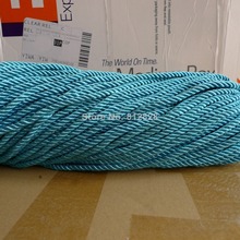 100 Meters 5mm Turquoise Color Decorative Polyester Twisted Cords 20 Colors Available 2024 - buy cheap