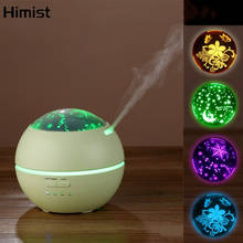 Ultrasonic Aromatherapy Diffuser With Color LED Flower Star Moon Snowflake Projector Aroma Air Humidifier Essential Oil Diffuser 2024 - buy cheap
