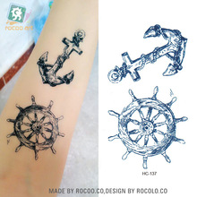 HK-030New design Flash tatuagens removíveis tatuagens temporárias body art tattoo tatuagem temporária à prova d' água preta de metal 2024 - compre barato