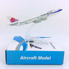 16CM 1:400 Boeing B747-400 Model China Airlines With Base Airbus Metal Alloy Aircraft Plane Collectible Display Model Toys Gifts 2024 - buy cheap