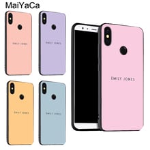 Caso de nome pastel personalizado para xiaomi redmi nota 11 pro 8 9 pro 10s 9s nota 10 pro capa para redmi 10 9 9t 9c 9a 2024 - compre barato