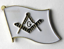 High quality FREE MASONS EMBLEM MASONIC MASON FLAG LOGO LAPEL PIN BADGE cheap custom metal badges 3d lapel pin 2024 - buy cheap