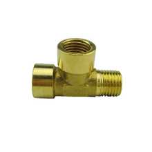 free shipping 1/4"  brass tee Gas pipe fittings, brass femal male tee, 1/4inch FM tee brass fittings Pipe fittings tee watershed 2024 - buy cheap