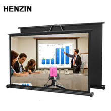 HENZIN 50 inch 16:9 Portable Tabletop Projection Screen Matte White Foldable Table Projector Screen For Business Travel Cinema 2024 - buy cheap