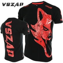 VSZAP GIANT short sleeved T-shirt MMA fighting martial arts wind  Thai boxing Wolf fighting sports fitness men sanda 2024 - buy cheap