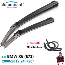 Escobillas limpiaparabrisas + 2 uds. Gomas gratis para BMW X6 (E71) 2008-2012 24 "+ 20", ajuste exacto 2024 - compra barato