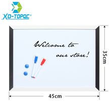 XINDI 35*45cm Whiteboard Magnetic Drawing Board MDF Black & White Wooden Frame Boards Decorative White Board For Business WB09 2024 - buy cheap