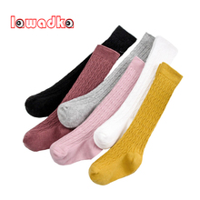 Lawadka 2018 Fashion Striped Knee Socks Baby Girl Cotton Knee Socks for Girls Autumn Winter Kids Socks High Child Gift 2024 - buy cheap