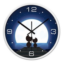 Creative Cat Fashion Children's Cartoon Wall Clock Mute Watch Bedroom Living Room Wall World 2024 - buy cheap