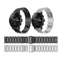 Pulseira de metal para xiaomi huami amazfit, para substituição de relógio inteligente xiaomi huami amazfit stratos 2 2s 22mm 2024 - compre barato