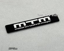 10 Pcs Car Metal Emblem Badge MTM car emblem stick black 82*15mm  Car Styling 2024 - buy cheap