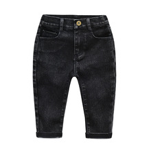 Kids Boys knitted Trousers Jeans 2021 Spring Summer Autumn High Quality Casual Pants Children Baby boy girls Jeans 3-8 Years 2024 - buy cheap