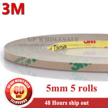 5 Rolls 5mm Width Ultra Thin 3m 467mp 0mp Adhesive Double Sided Sticky Tape High Temp Resist Nameplate Bond Buy Cheap In An Online Store With Delivery Price Comparison Specifications Photos