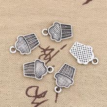 20pcs Charms Cupcake Ice Cream 15x10mm Antique Making Pendant fit,Vintage Tibetan Silver color,DIY Handmade Jewelry 2024 - buy cheap