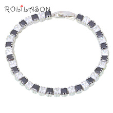 ROLILASON Black Friday Mysterious Jewelry for Women Silver Black Onyx Charm Bracelets Party Gift Fashion Jewelry TBS1087 2024 - buy cheap